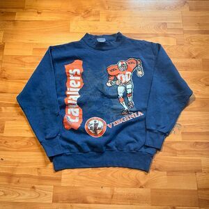 Vintage 90s University of Virginia Crewneck Sweatshirt Navy & Orange – UVA Sport